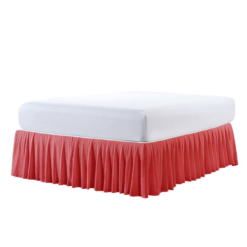 Serenta Pleated Bedskirt 18" Drop - 32 Color Options
