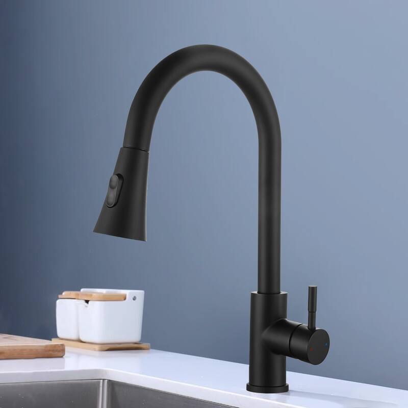 Topcraft High-arc Pull Down kitchen Sink Faucet