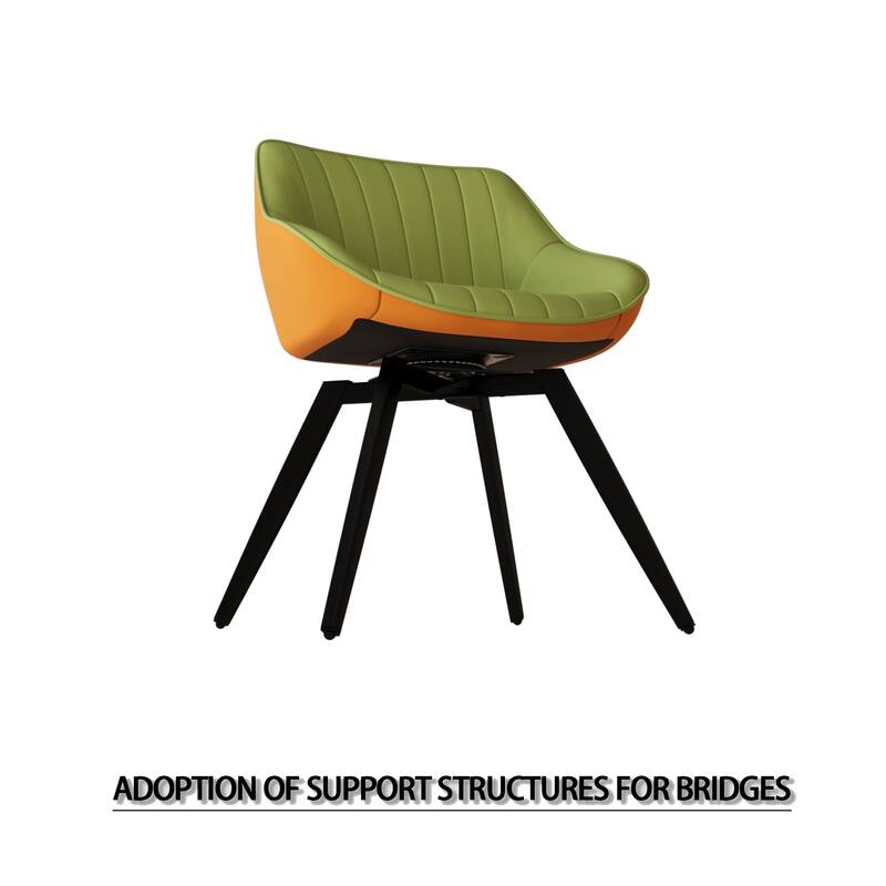 Modern Kitchen Table & Chairs Set with Green Leather Dining Chairs