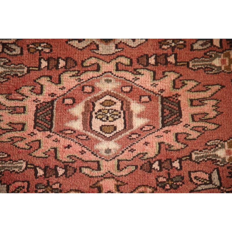 Gharajeh Persian Vintage Area Rug Hand-Knotted Wool Carpet - 2'6"x 6'1"