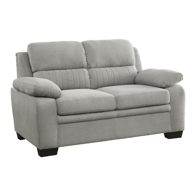 Onofre Fabric Living Room Loveseat - Light Grey