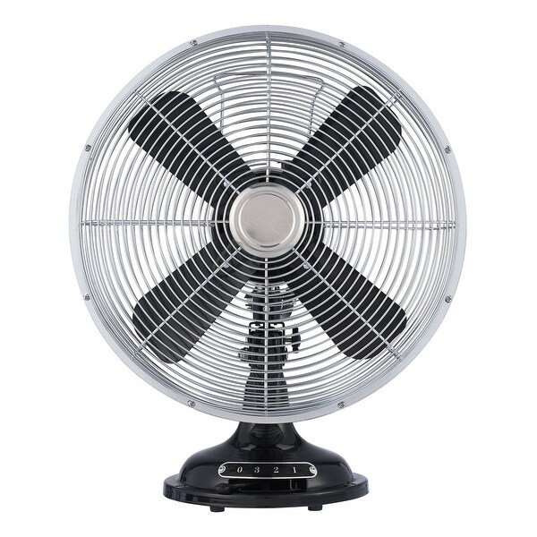 12'' Retro 3-Speed Metal Table Fan - Bed Bath & Beyond - 37562891