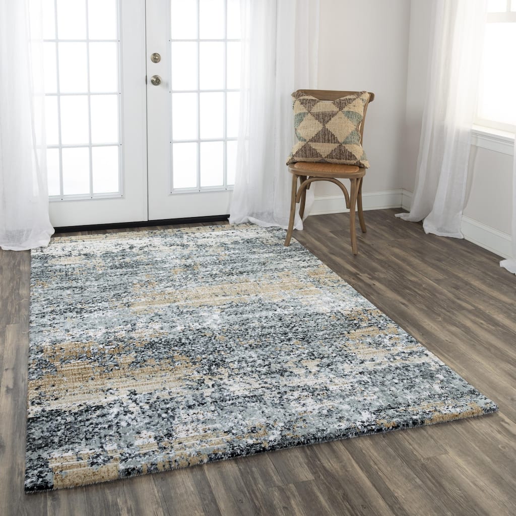 Alora Decor Elect Beige, Tan, Grey, and Ivory Abstract Rug