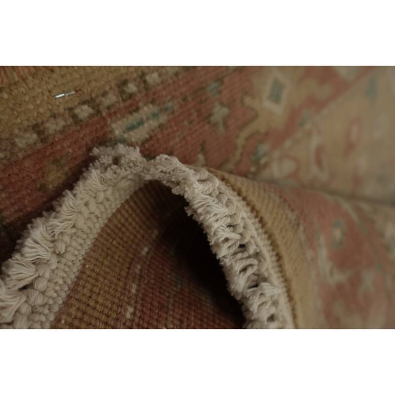 Hand Knotted Oriental 100% Wool Carpet Traditional All-Over Brown Ziegler Area Rug - 3' 10'' X 2' 0''