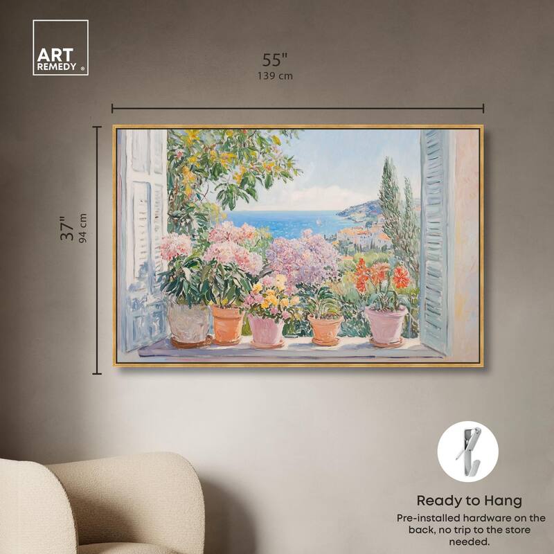 Mediterranean Blooms Canvas by Art Remedy
