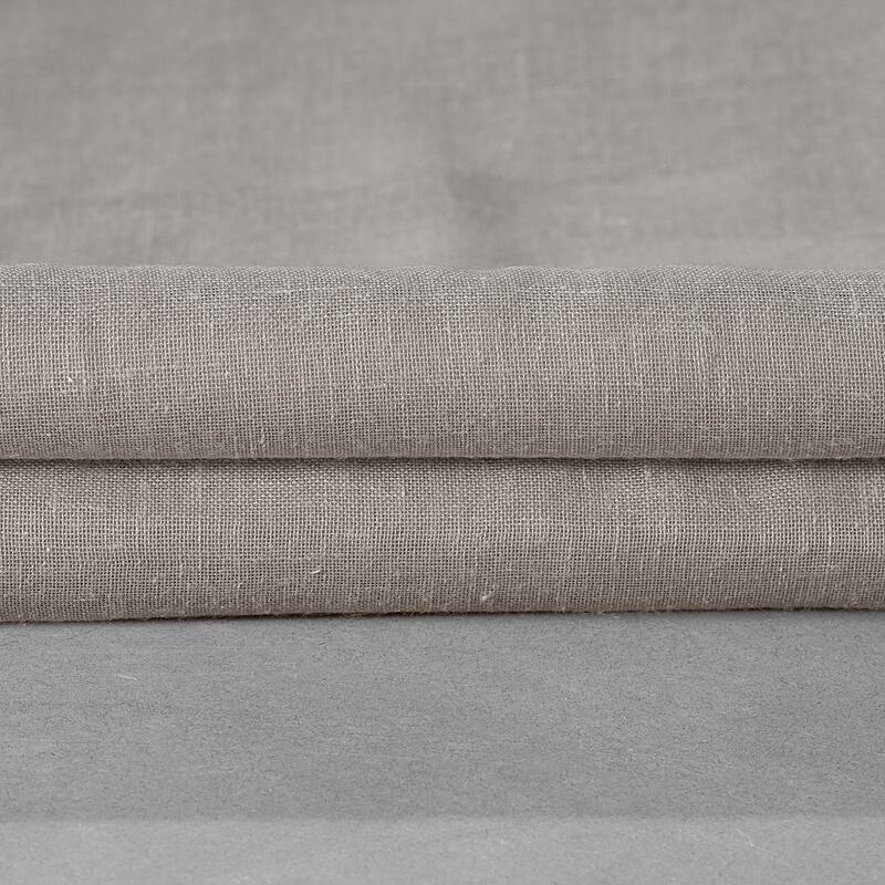 Exclusive Fabrics Faux Linen Ruffle Sheer Curtain (1 Panel)