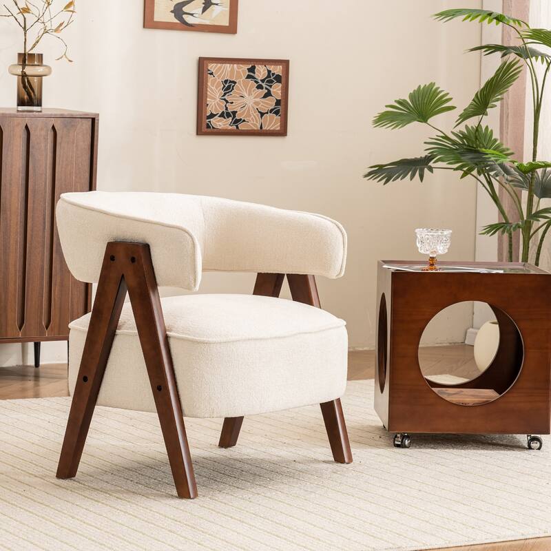 Modern Accent Chair, Armchair with 8.7" Thick Seat Cushion for Living Room