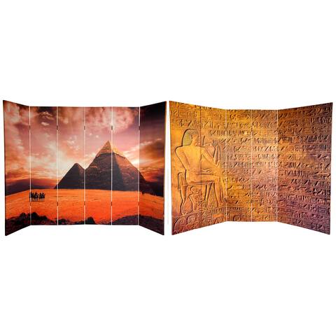 Canvas Double-sided 6-foot Egyptian Pyramid Room Divider (China ...