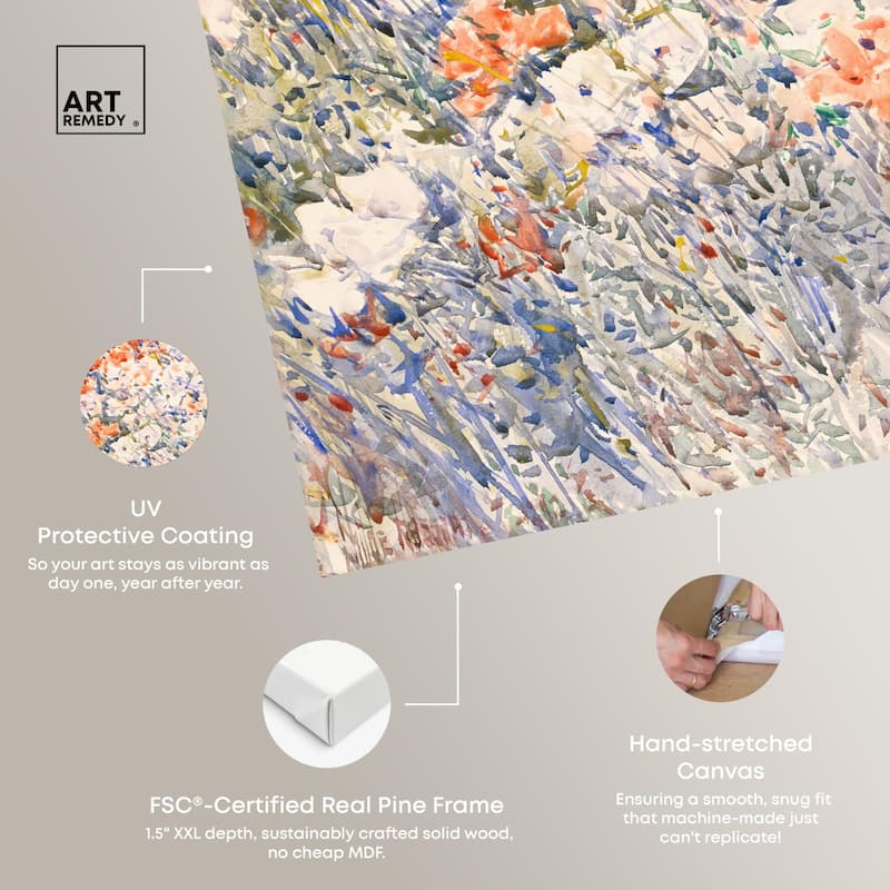 Island Garden by Childe Hassam Canvas by Art Remedy, Gallery Wrapped