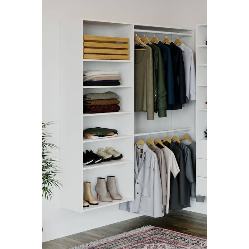 Easy Track 5 Ft. W. Deluxe Plus Laminate Closet Kit