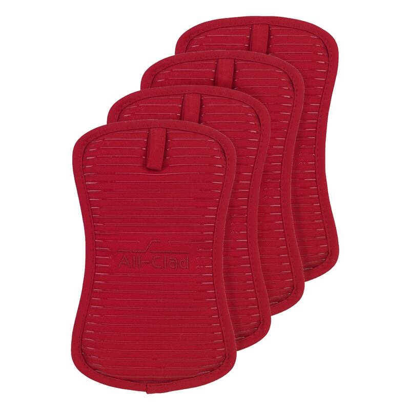 All-Clad Silicone Potholders - Set of 4 - Chili