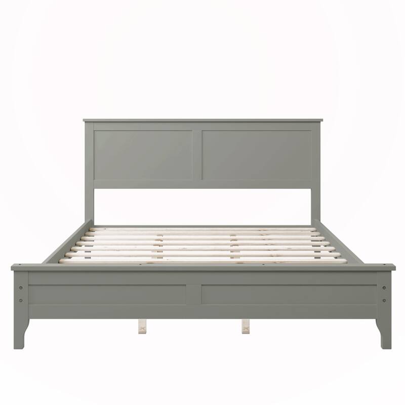 Solid Wood Queen Platform Bed