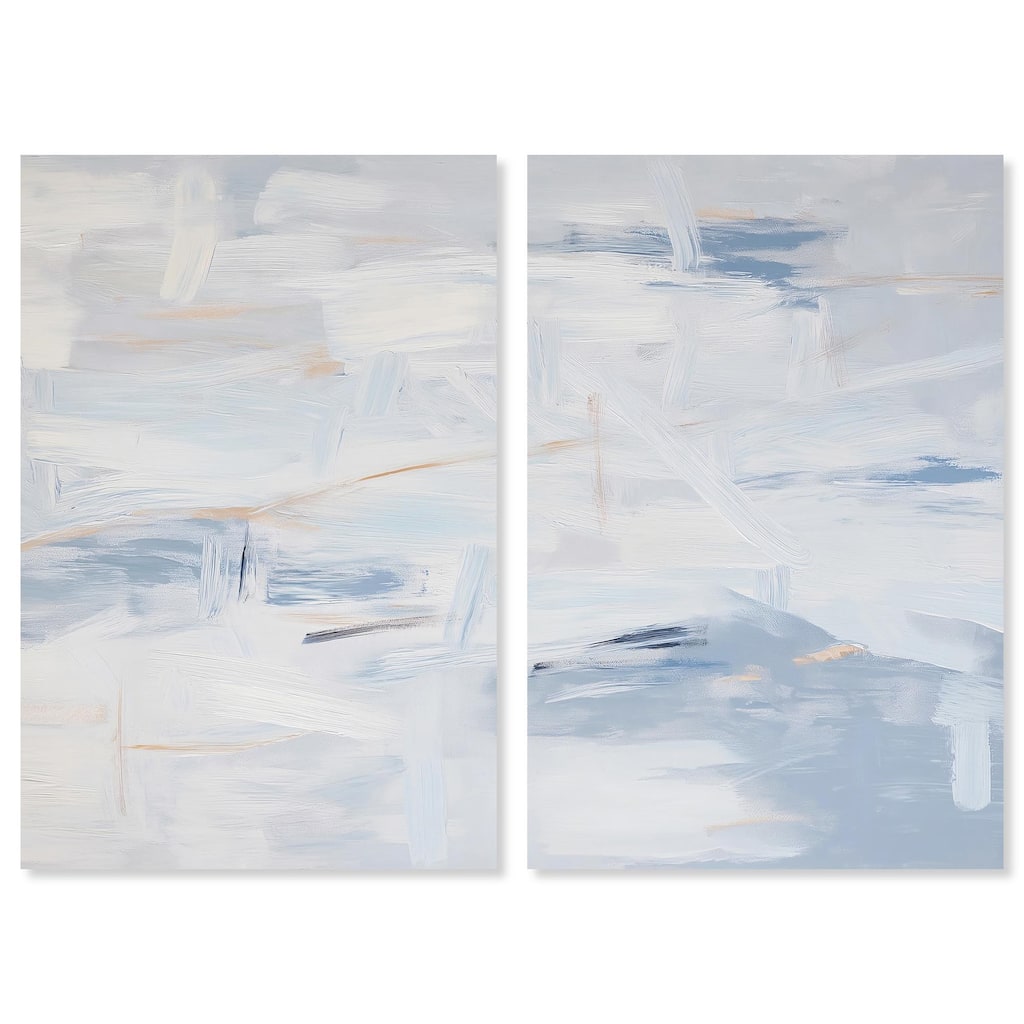 Frozen in Time I Canvas Set of 2 by Art Remedy, Gallery Wrapped