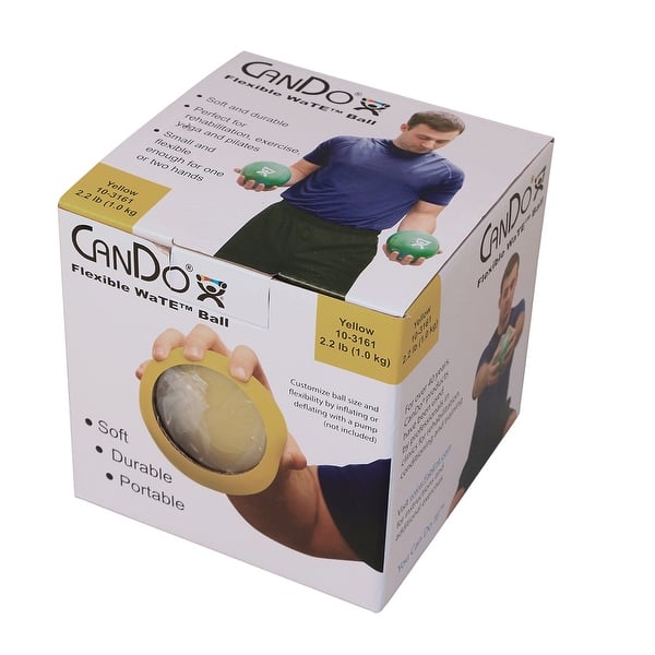 CanDo WaTE Ball - Hand-held Size - Yellow - 5 CanDo WaTE Ball - Hand-held Size - Yellow - 5