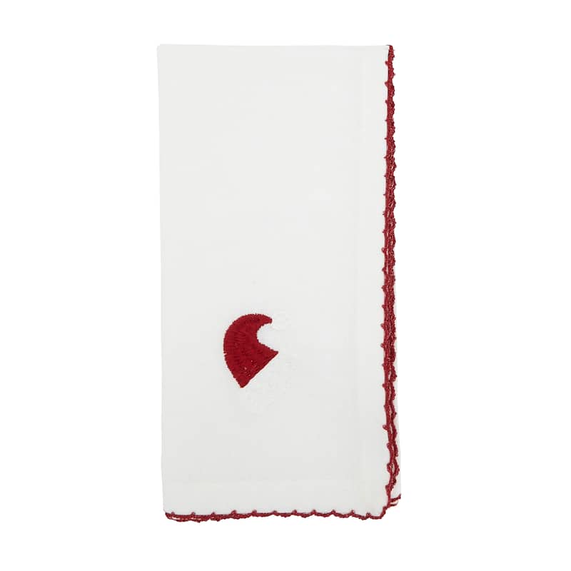 Holiday Harmony Whip Stitch Santa Hat Napkin (Set of 4) - Set of 4