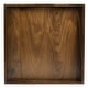preview thumbnail 65 of 76, KINWELL Square Black Walnut Wood Serving Tray Ottoman Tray with Handles