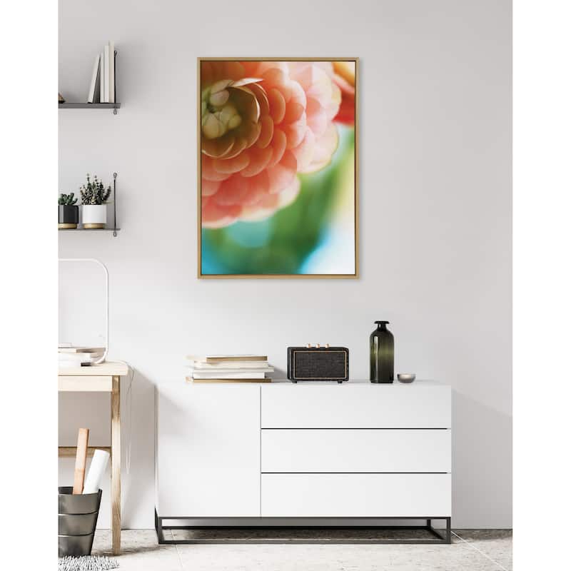 Kate and Laurel Sylvie Light Side Framed Canvas by Alicia Bock