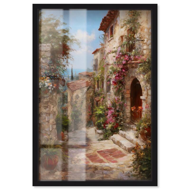 Mediterranean Charm I Shadowbox by Art Remedy - Black - 20" x 30"