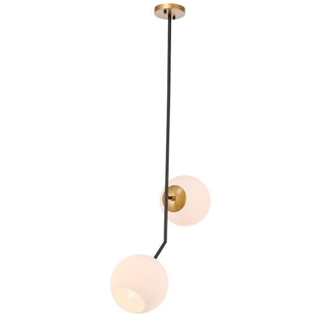 Bastina 20-Inch 1-DownLight Frosted Glass Pendant