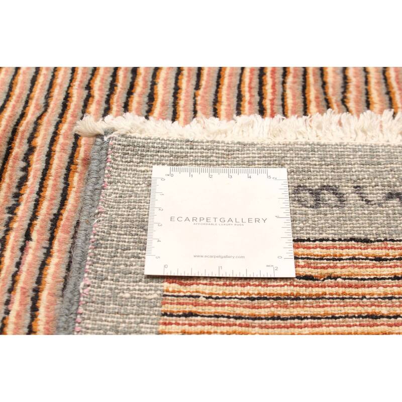 ECARPETGALLERY Hand-knotted Peshawar Ziegler Light Brown Wool Rug - 6'0 x 9'1