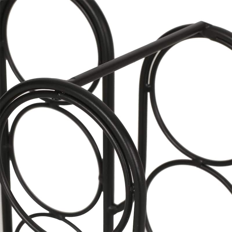 Metal Art Wine Rack with 13 Bottles Slots