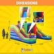 preview thumbnail 2 of 3, Pogo Bounce House Crossover Double Water Slide Bounce House Combo, Sports