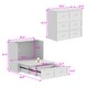 preview thumbnail 12 of 18, 44.4"Murphy Bed Chest with Drawers For Home Office or Small Room