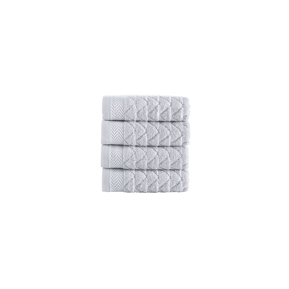 Brooks Brothers Herringbone 4 pcs Wash Towels