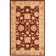 preview thumbnail 116 of 141, SAFAVIEH Handmade Anatolia Madeline Traditional Hand-spun Wool Rug 5' x 8' - Red/Sage - Runner