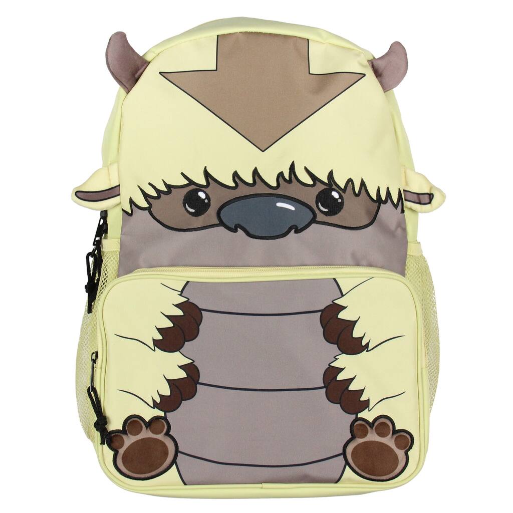 Appa Backpack Nickelodeon Avatar The Last Airbender Appa The Sky Bison 17" Backpack Laptop School Travel Book Bag - One Size