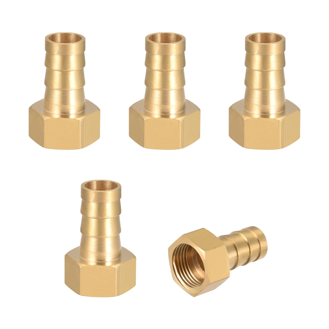 5pcs 1/4" BSPP Female-10mm barbed Hose Brass Pipe Connector Adapter Fitting 
