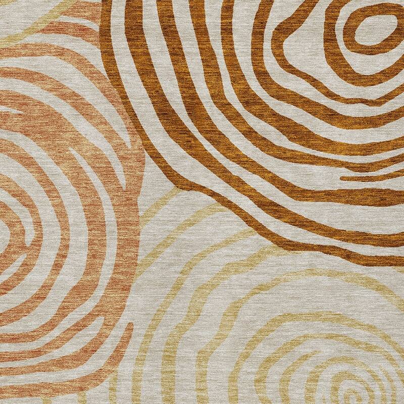 HomeRoots Abstract Transitional Rectangle Outdoor Rug