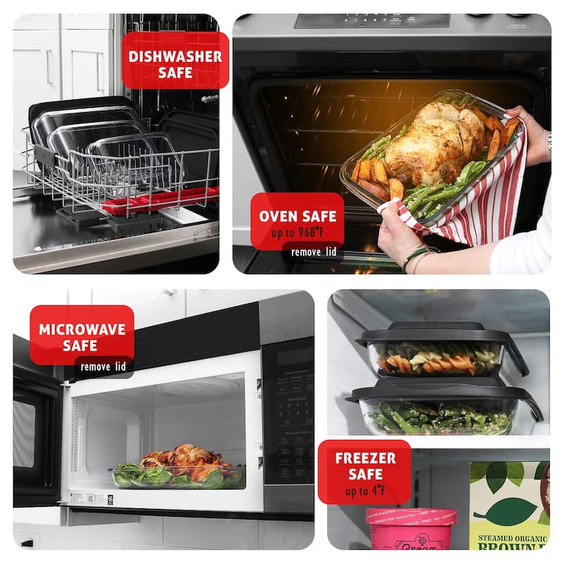 Eatex Baking Lasagna Pans Set with lid