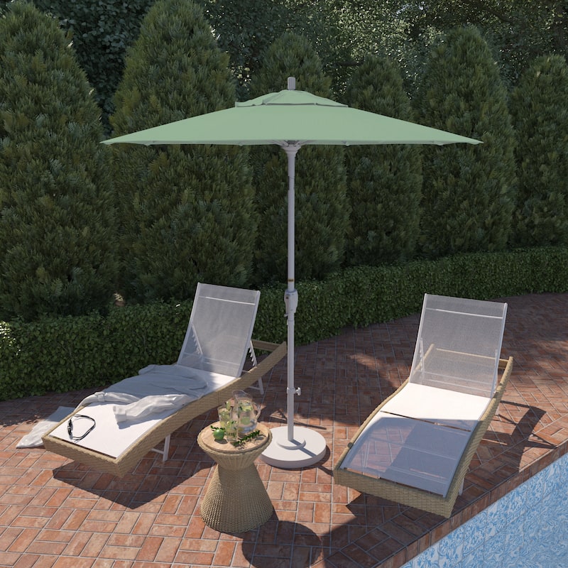 Pompano 7.5-foot Crank Lift Round Patio Umbrella by Havenside Home