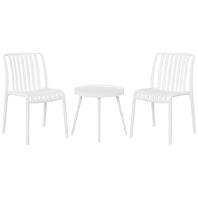 Frond and Form 3-Piece Outdoor Patio Chair With Side Table