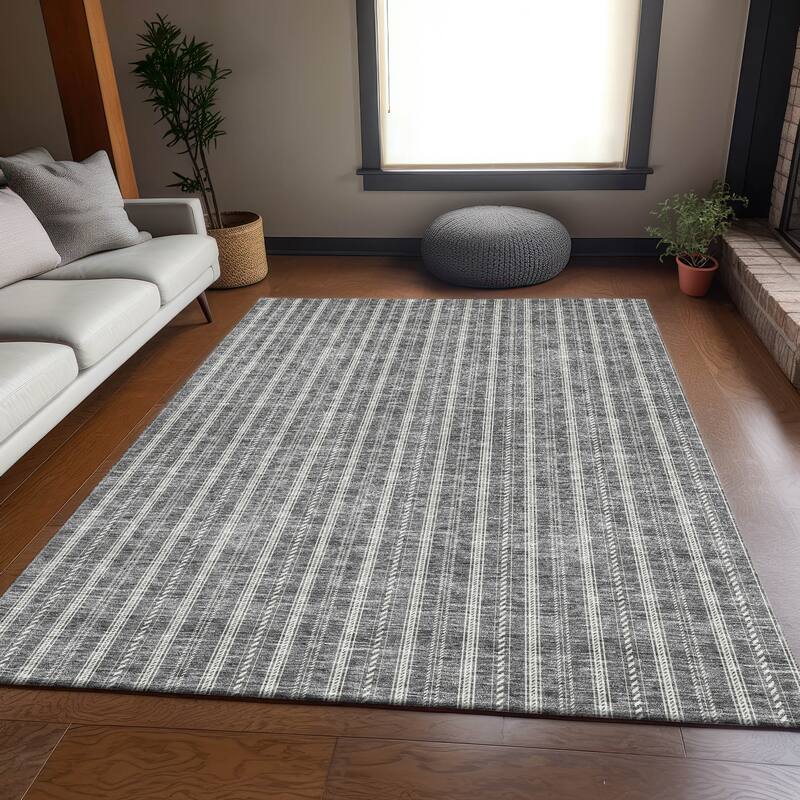 Premium Washable Super Soft Stripe Mayfield Rug