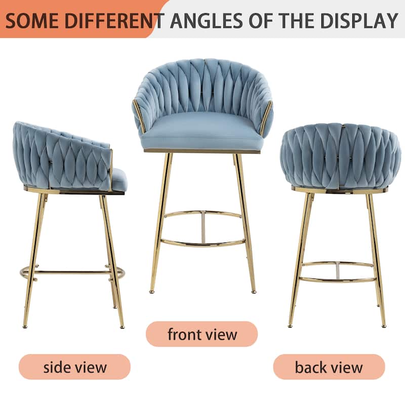Set of 2 26" Counter Height Bar Stools