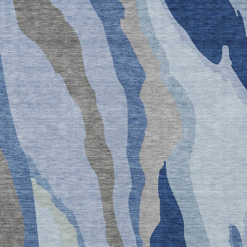 HomeRoots Abstract Transitional Rectangle Outdoor Rug