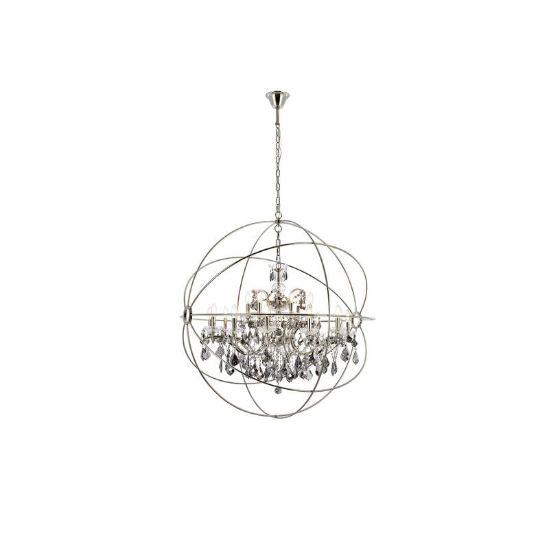 Royce Edge 18-Light Polished Nickel Chandelier