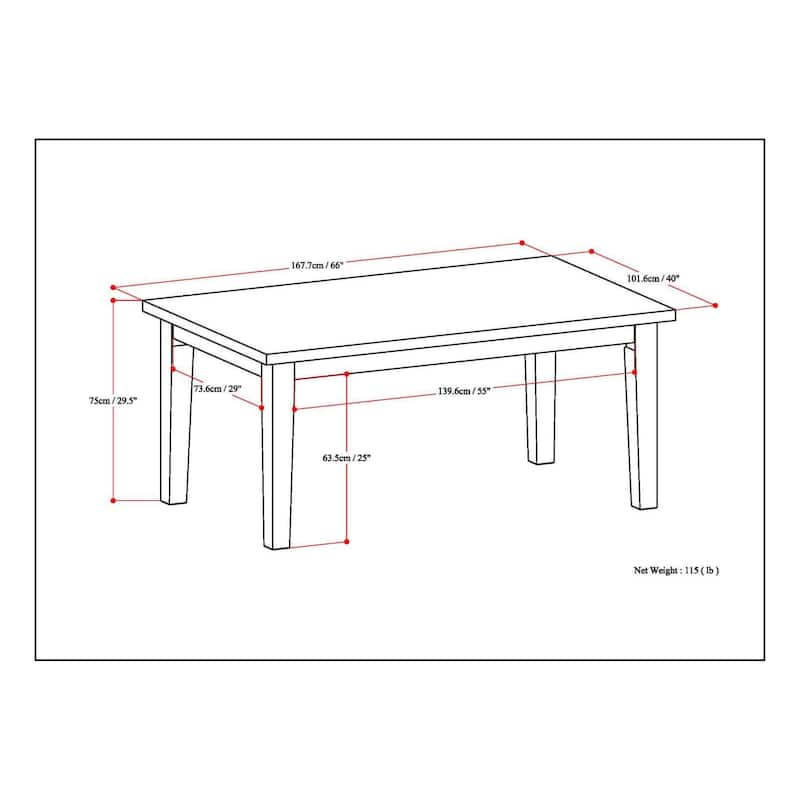 WYNDENHALL Colburn Contemporary Dining Table