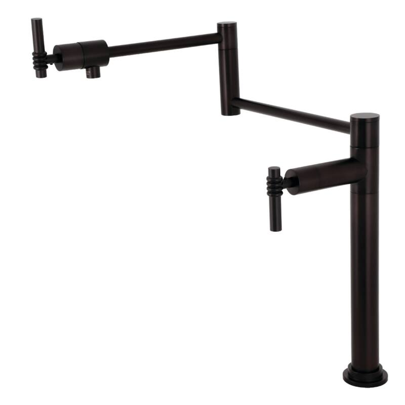 Kingston Brass KS470.ML Milano 3 GPM Single Hole Pot Filler with Lever