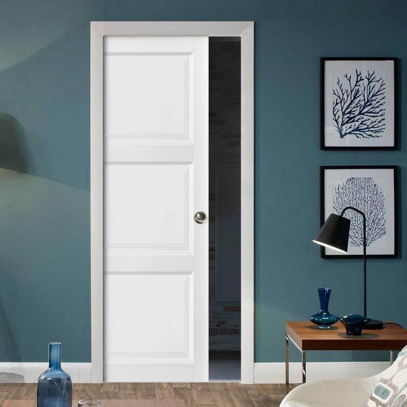Sliding French Pocket Door Panels / Lucia 2661 White