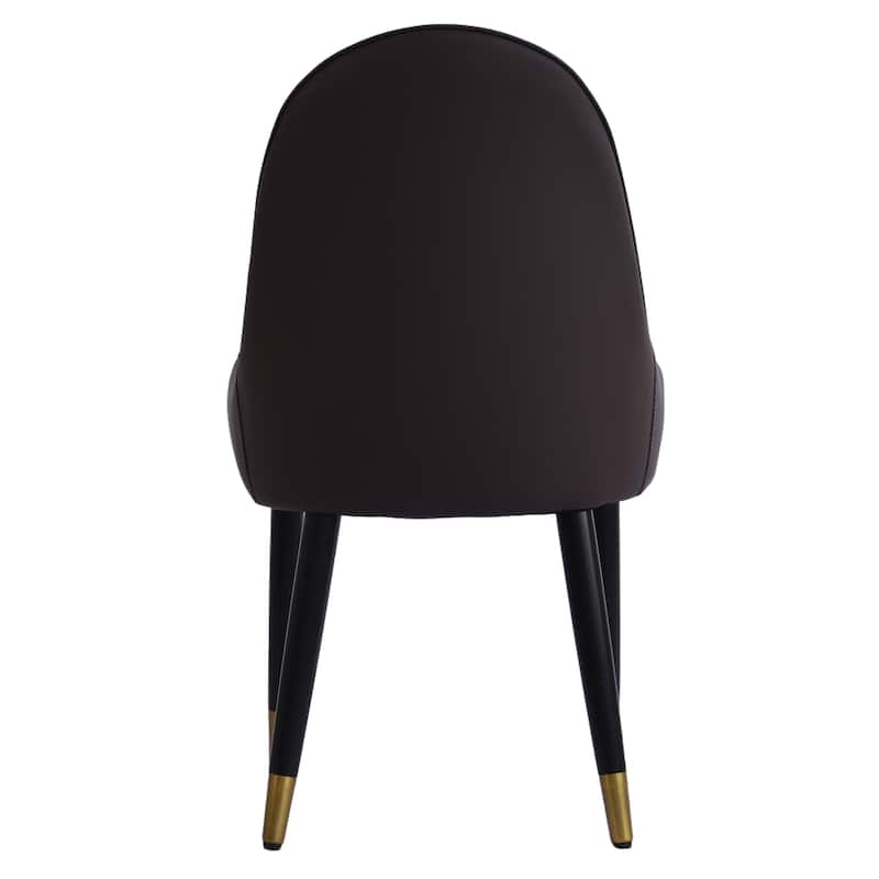 Set of 2 Modern PU Leather Dining Chairs