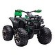 preview thumbnail 1 of 8, Kids Electric Four-Wheeler with LED Headlights, Music Player, and USB Input, ASTM Certified Green