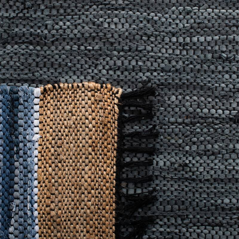 SAFAVIEH Handmade Vintage Leather Alissa Modern Fringe Rug