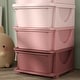 preview thumbnail 9 of 25, Qaba 4 Tier Kids Storage Unit, 4 Drawer Chest Toy Organizer Plastic Bins for Kids Bedroom Nursery Kindergarten Living Room
