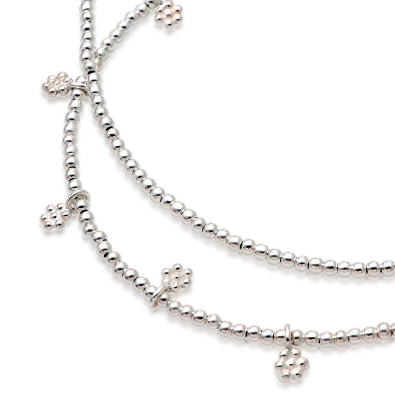 Novica Handmade Petite Fleur Sterling Silver Charm Necklace