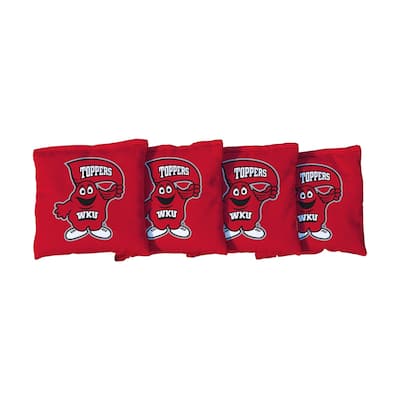 Western Kentucky University Hilltoppers Red Cornhole Bags