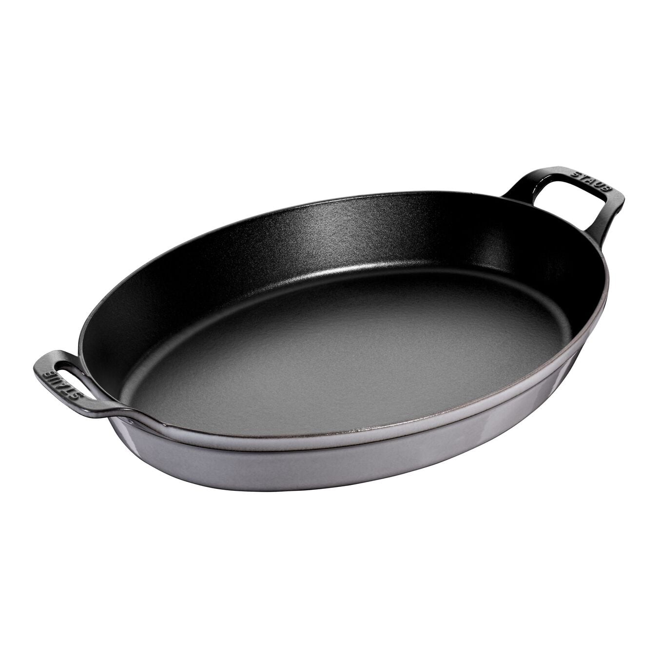 Staub 13 in. Cast Iron Specialty Pan Color: Graphite Gray