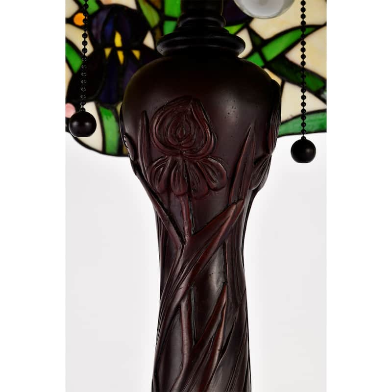 Tiffany-style Iris Table Lamp